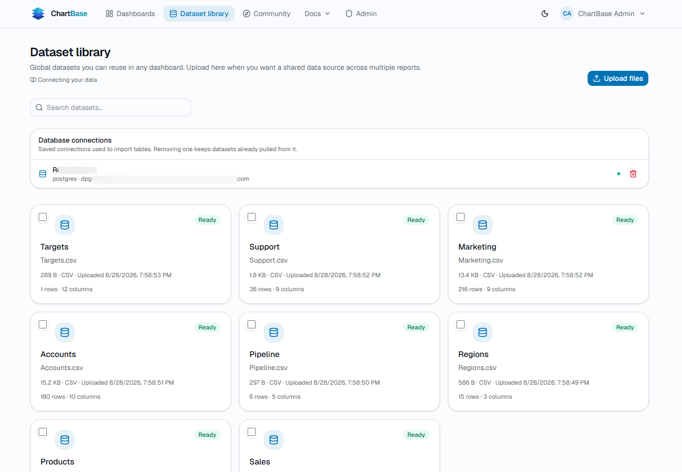 Connect — Point it at your data and stop